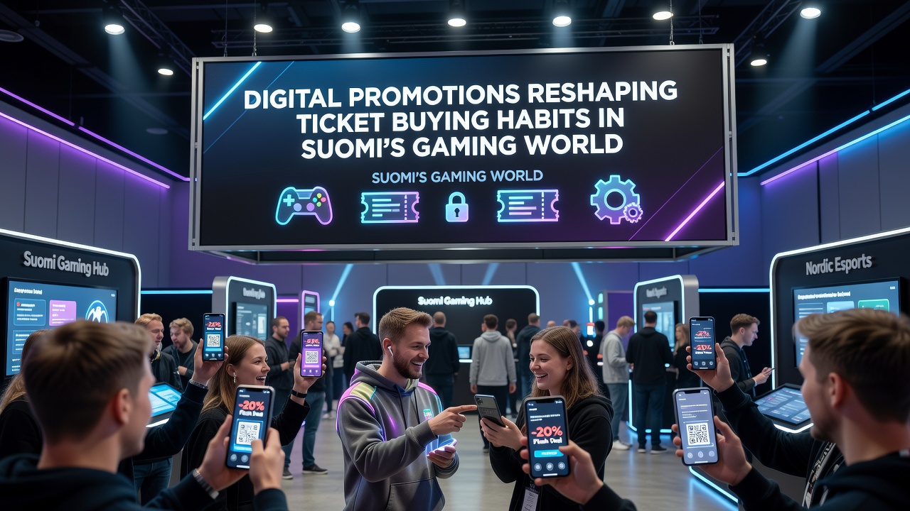 Analytics dashboard displaying rising trends in digital ticket sales across Finnish gaming platforms