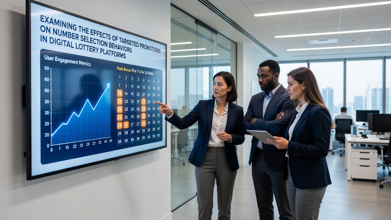 Analytics dashboard showing number frequency shifts during a targeted promotion period